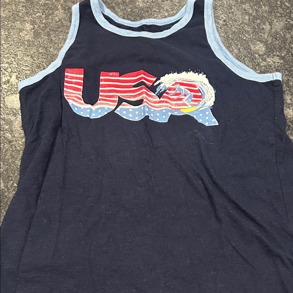 GAP Kids Dark Blue Tee with Light Blue Trim